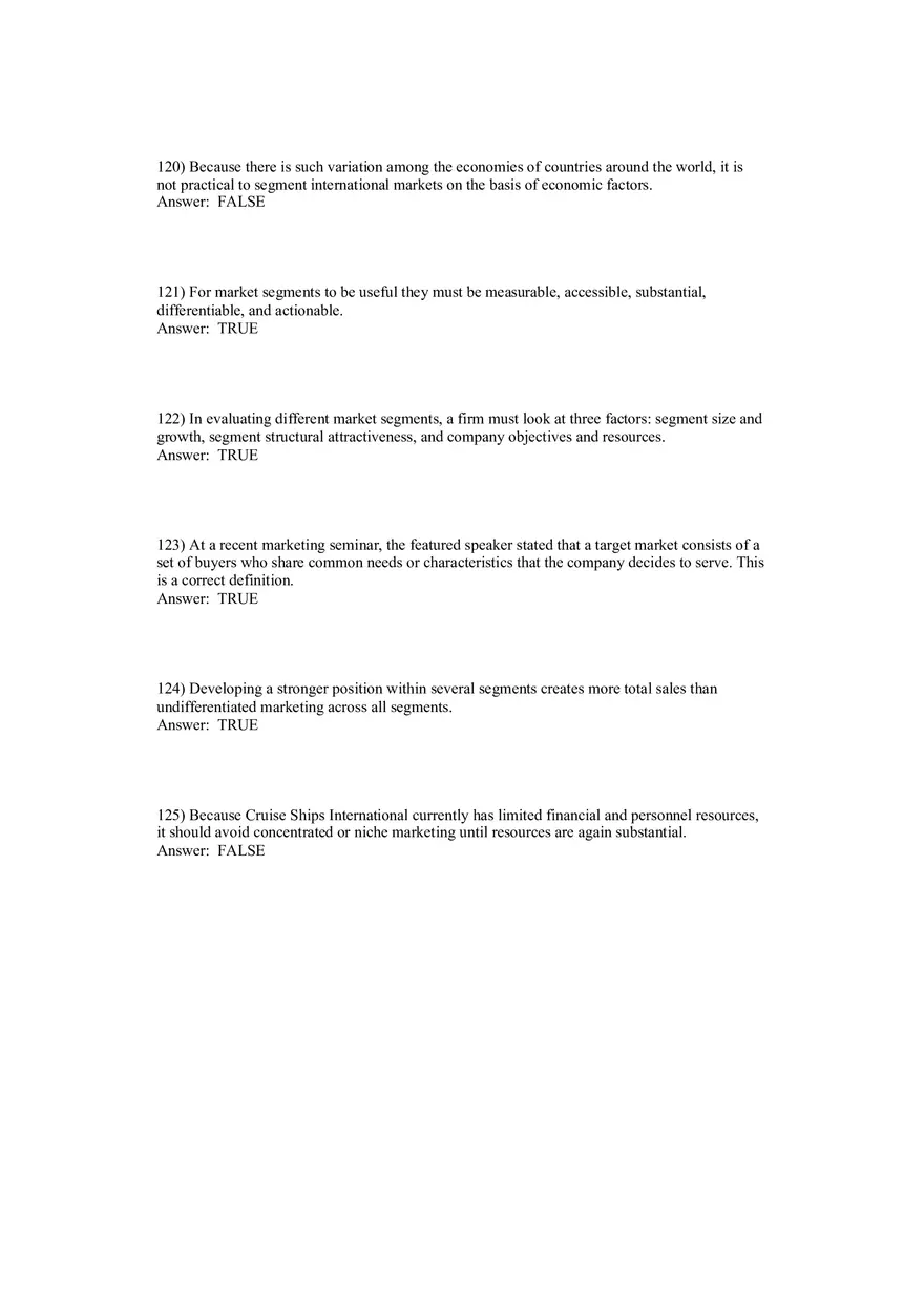 Segmentation, Targeting, and Positioning Answer Key Part 4 - Page 8