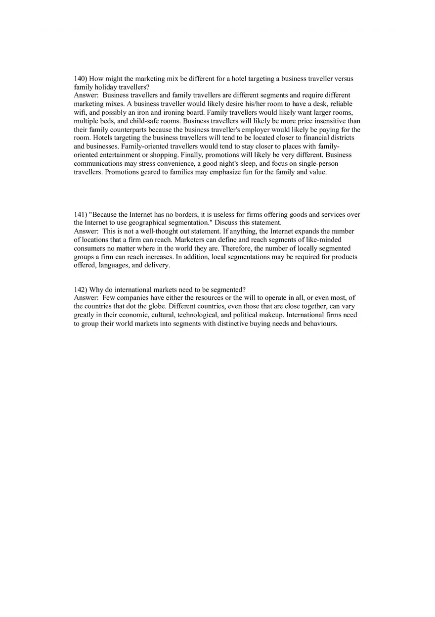 Segmentation, Targeting, and Positioning Answer Key Part 4 - Page 12