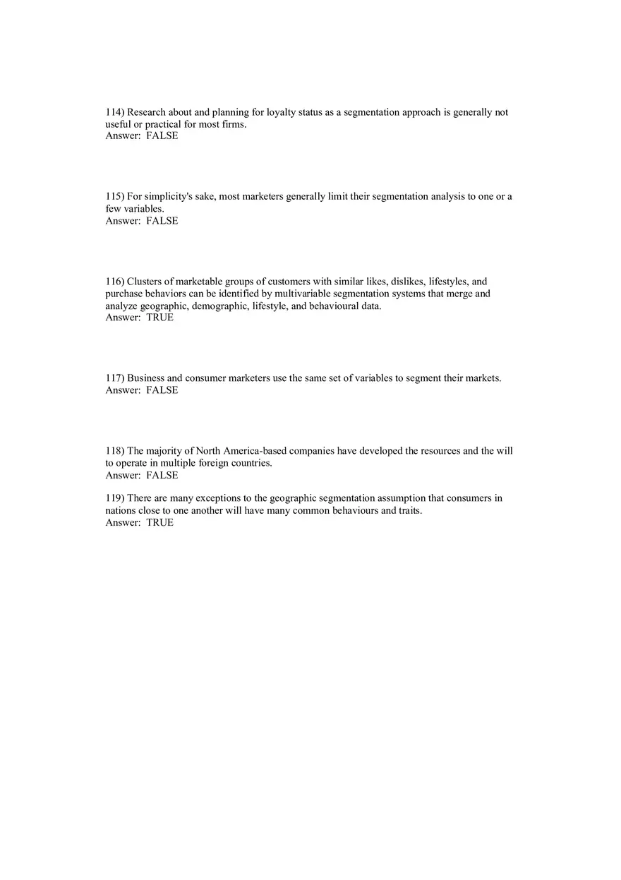 Segmentation, Targeting, and Positioning Answer Key Part 4 - Page 2