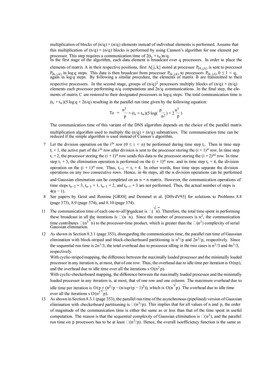 Dense Matrix Algorithms - Page 2