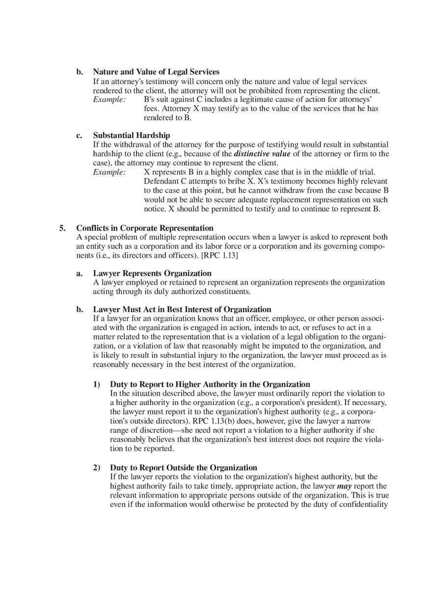Professional Responsibility Guide Part 3 - Page 7