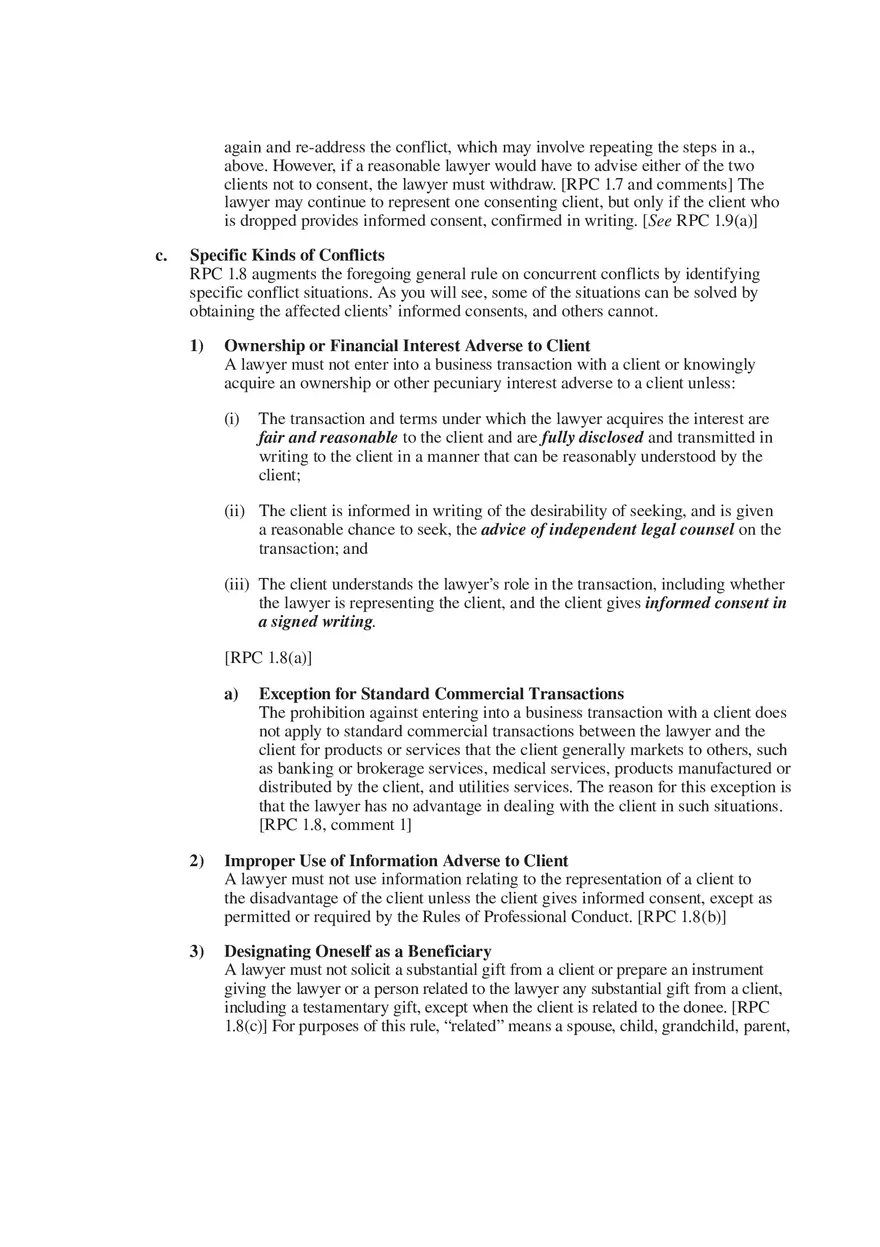 Professional Responsibility Guide Part 3 - Page 3