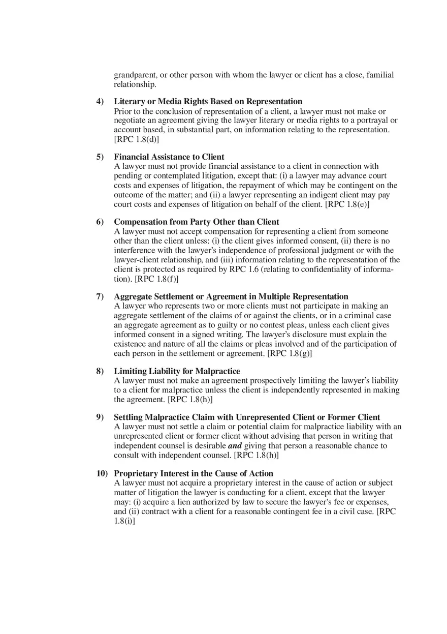 Professional Responsibility Guide Part 3 - Page 4