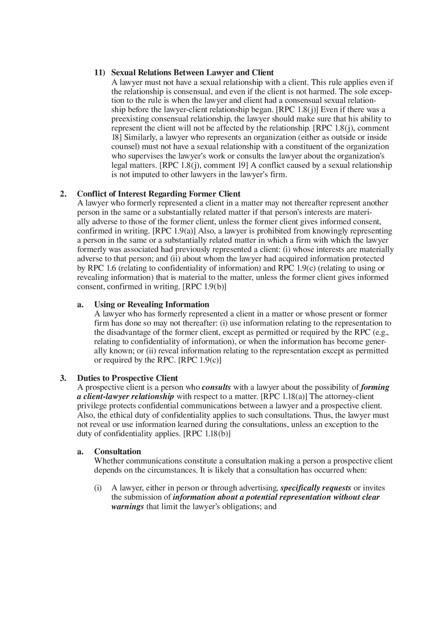 Professional Responsibility Guide Part 3 - Page 5