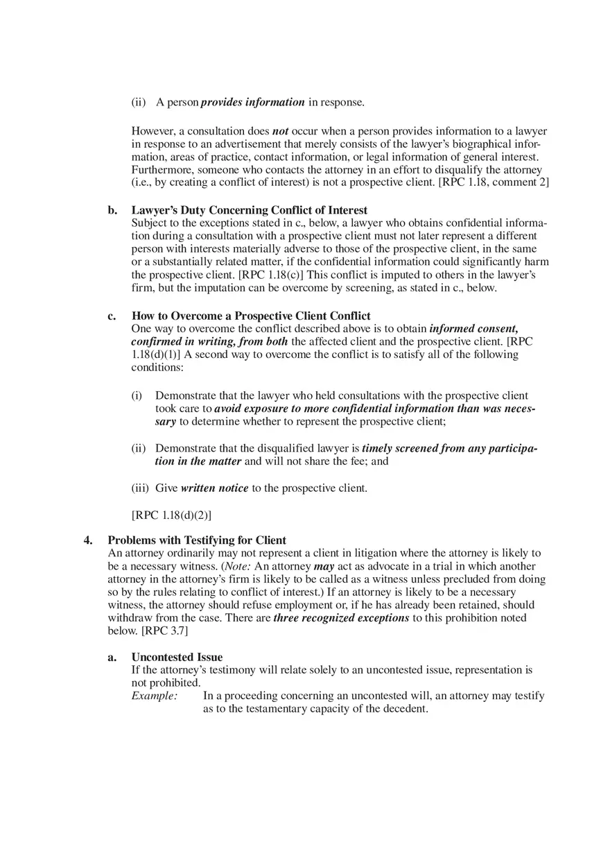 Professional Responsibility Guide Part 3 - Page 6