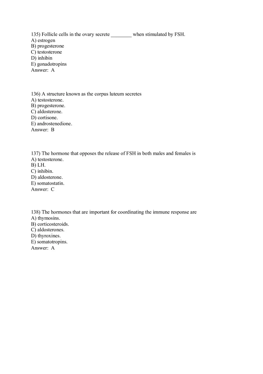 The Endocrine System Answer Key Part 4 - Page 10