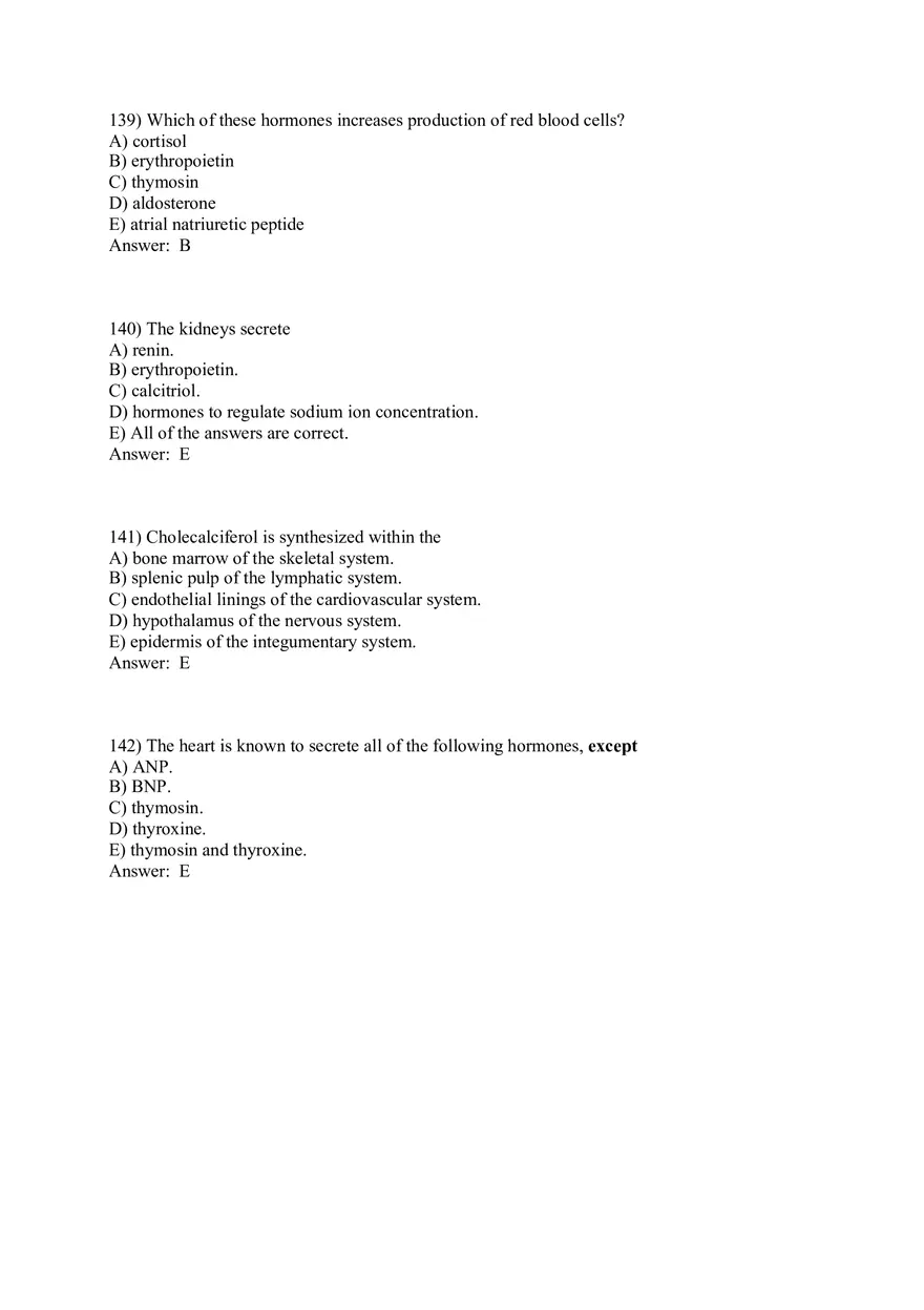 The Endocrine System Answer Key Part 4 - Page 11