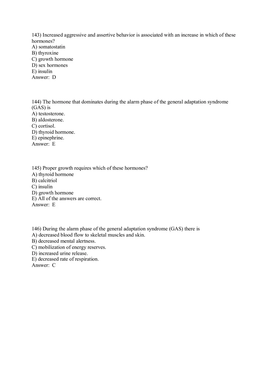 The Endocrine System Answer Key Part 4 - Page 12