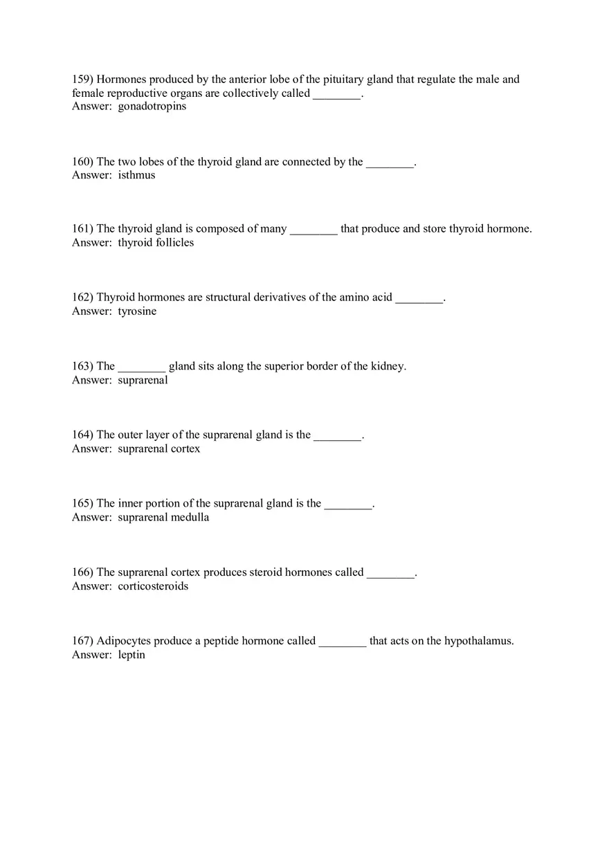 The Endocrine System Answer Key Part 4 - Page 3