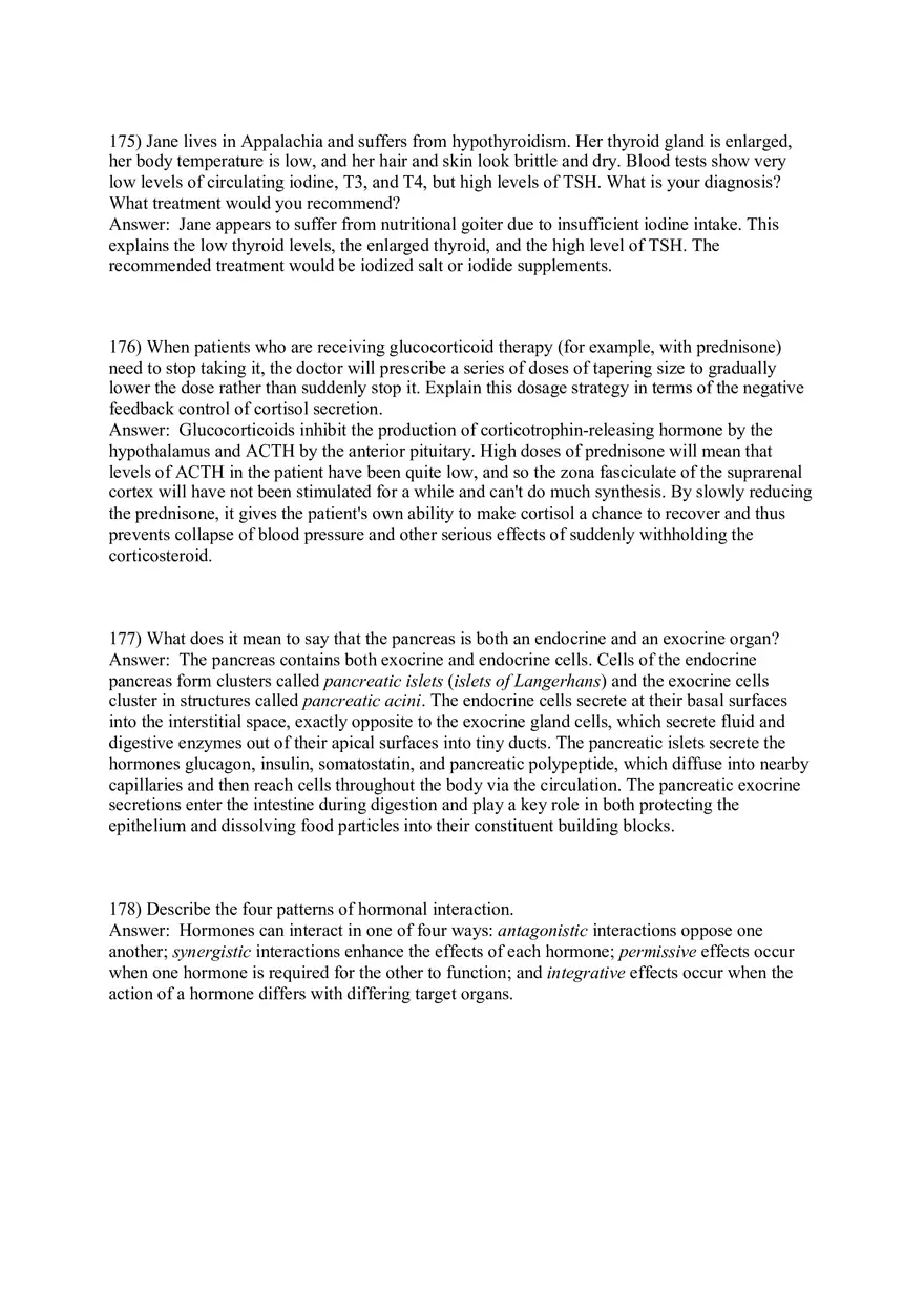 The Endocrine System Answer Key Part 4 - Page 5