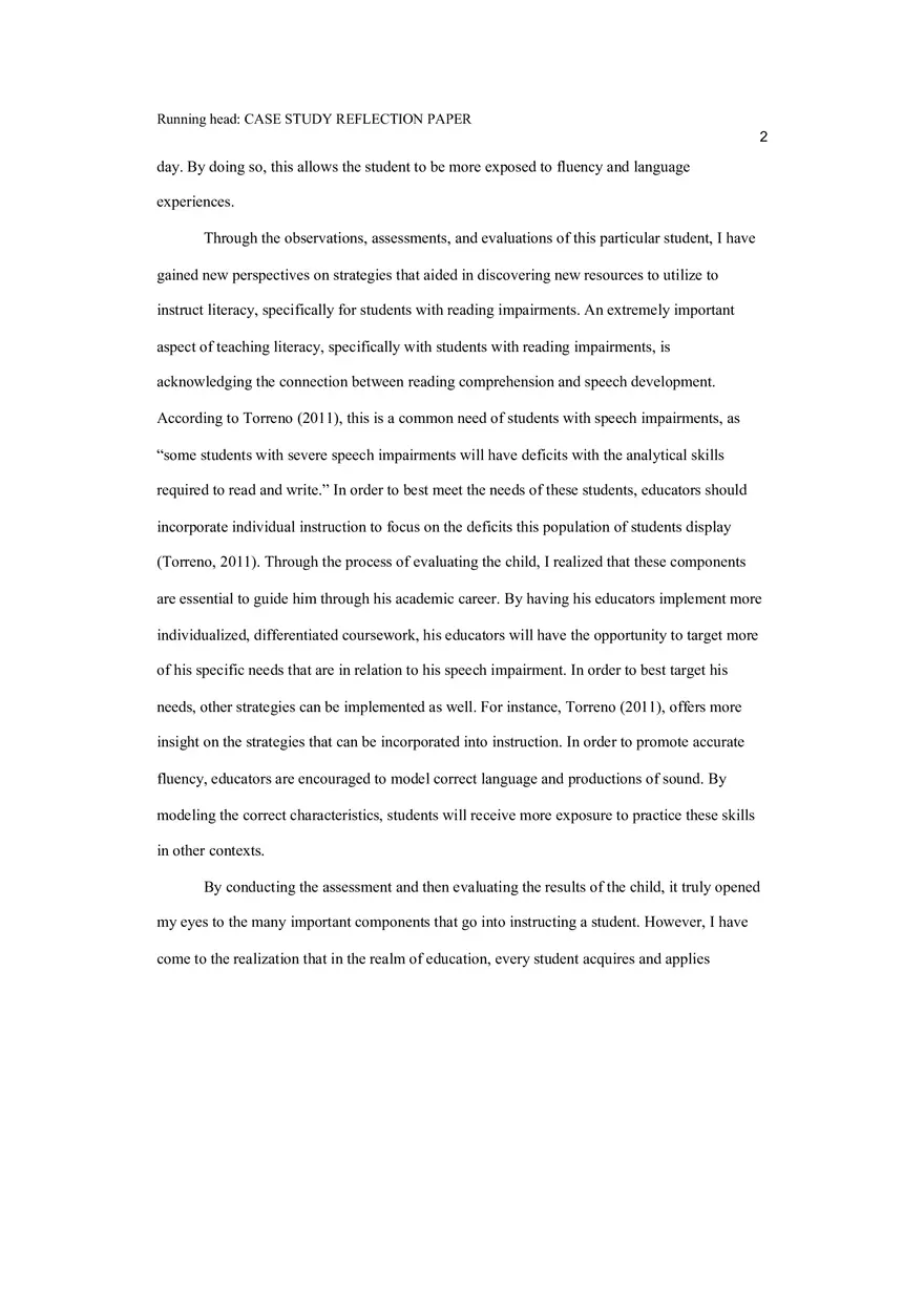 Essay 5 Case Study Reflection Paper - Page 2