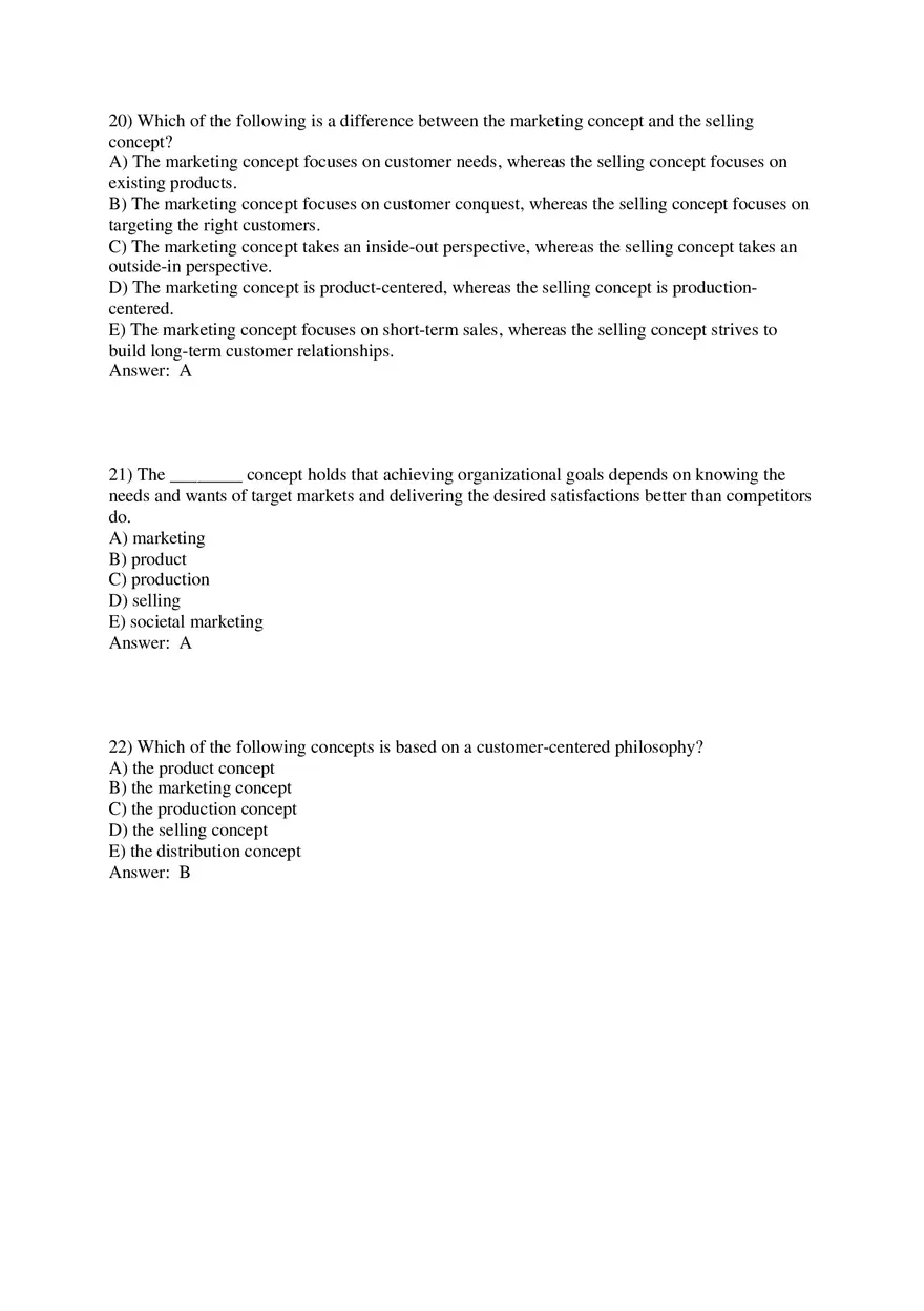 Marketing - Creating and Capturing Customer Value Part 1 - Page 7