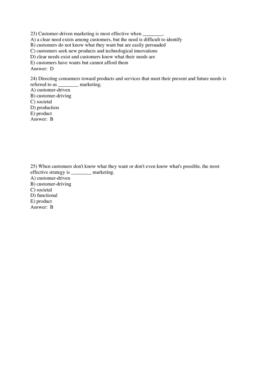 Marketing - Creating and Capturing Customer Value Part 1 - Page 8