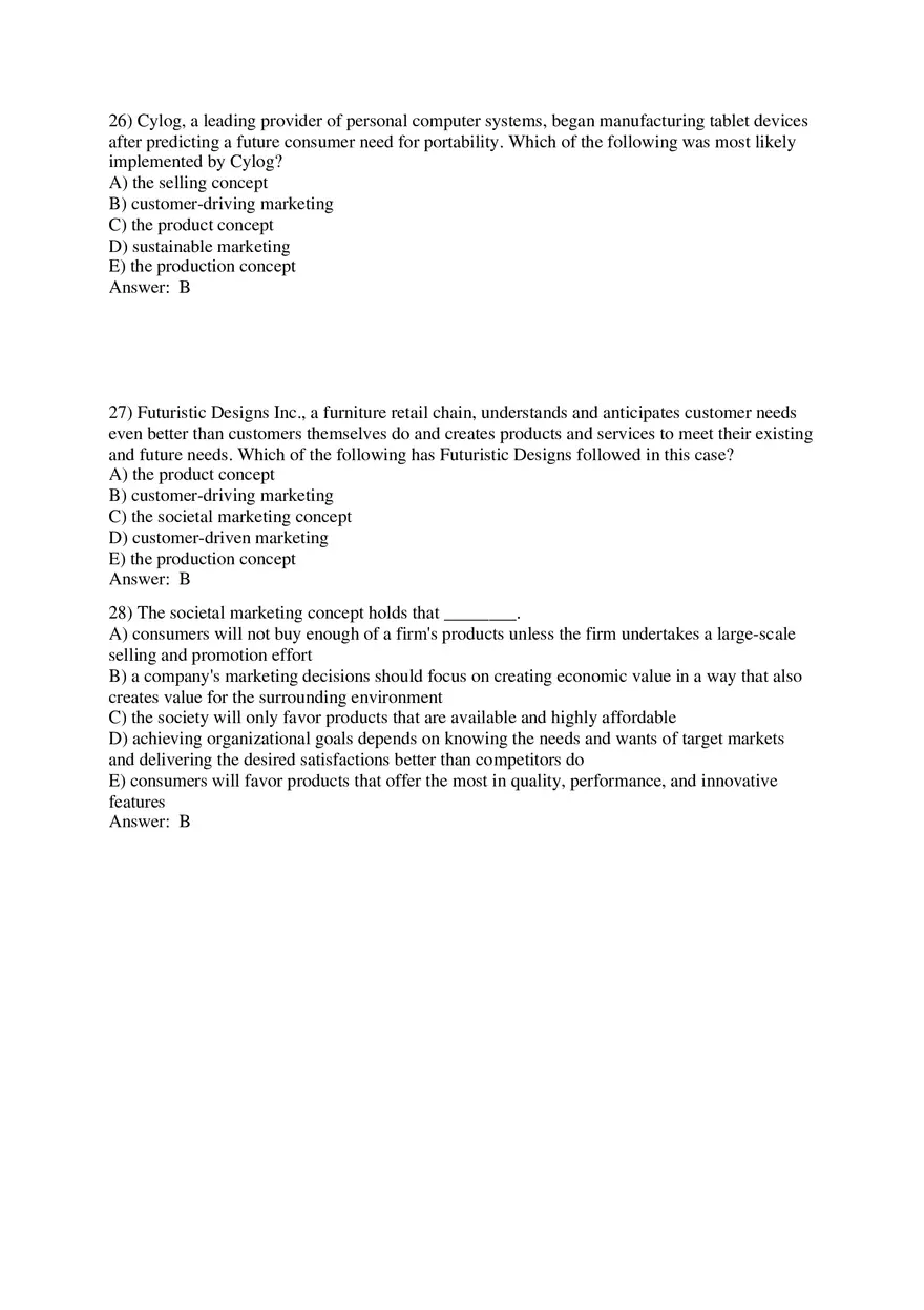 Marketing - Creating and Capturing Customer Value Part 1 - Page 9