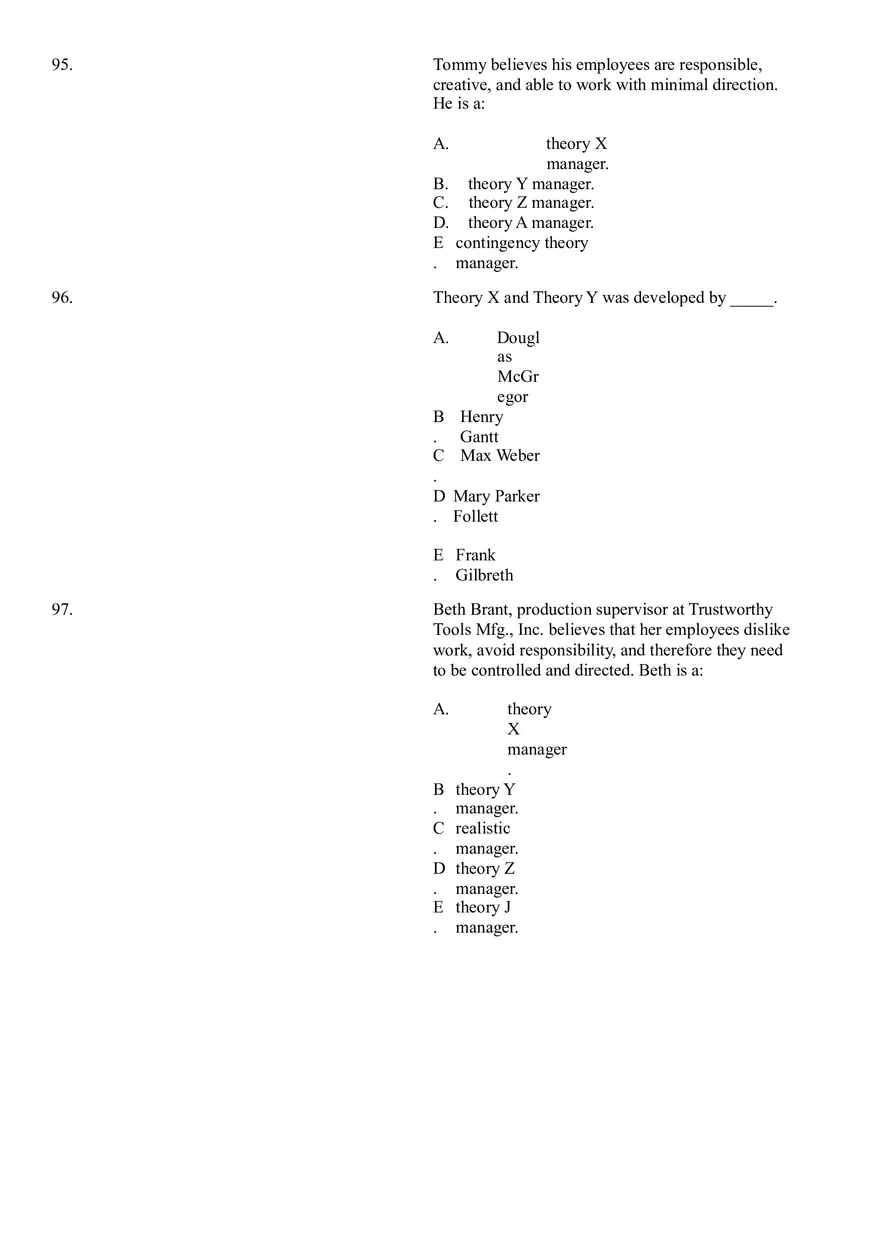 The Evolution of Management Thinking Questions Part 3 - Page 2