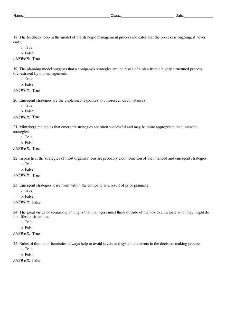 Managing the Strategy-Making Process for Competitive Advantage - Page 9