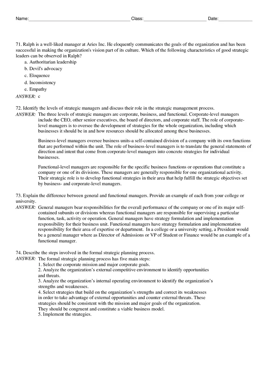 Managing the Strategy-Making Process for Competitive Advantage - Page 5