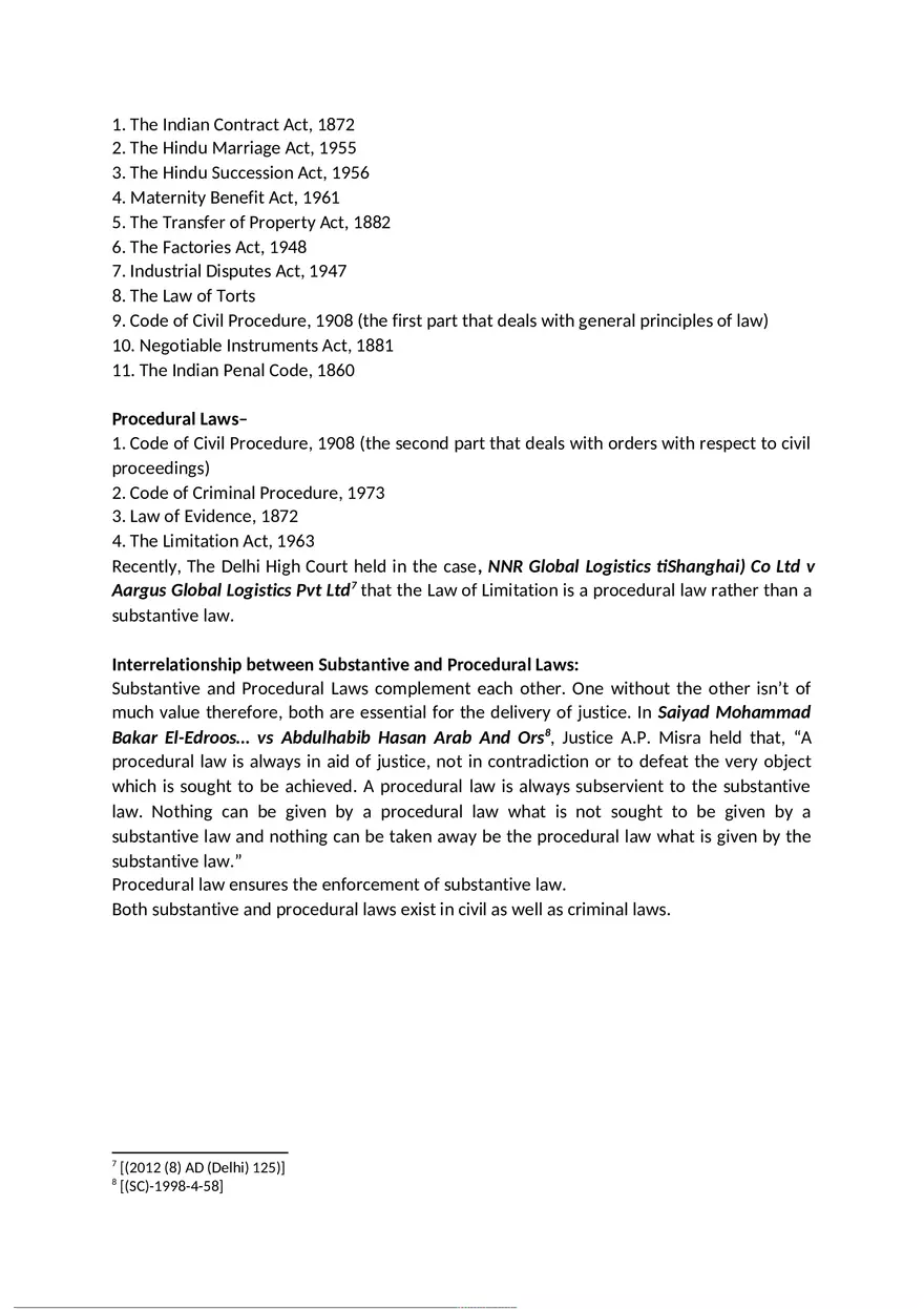 Difference Between Substantive Law and Procedural Law - Page 3