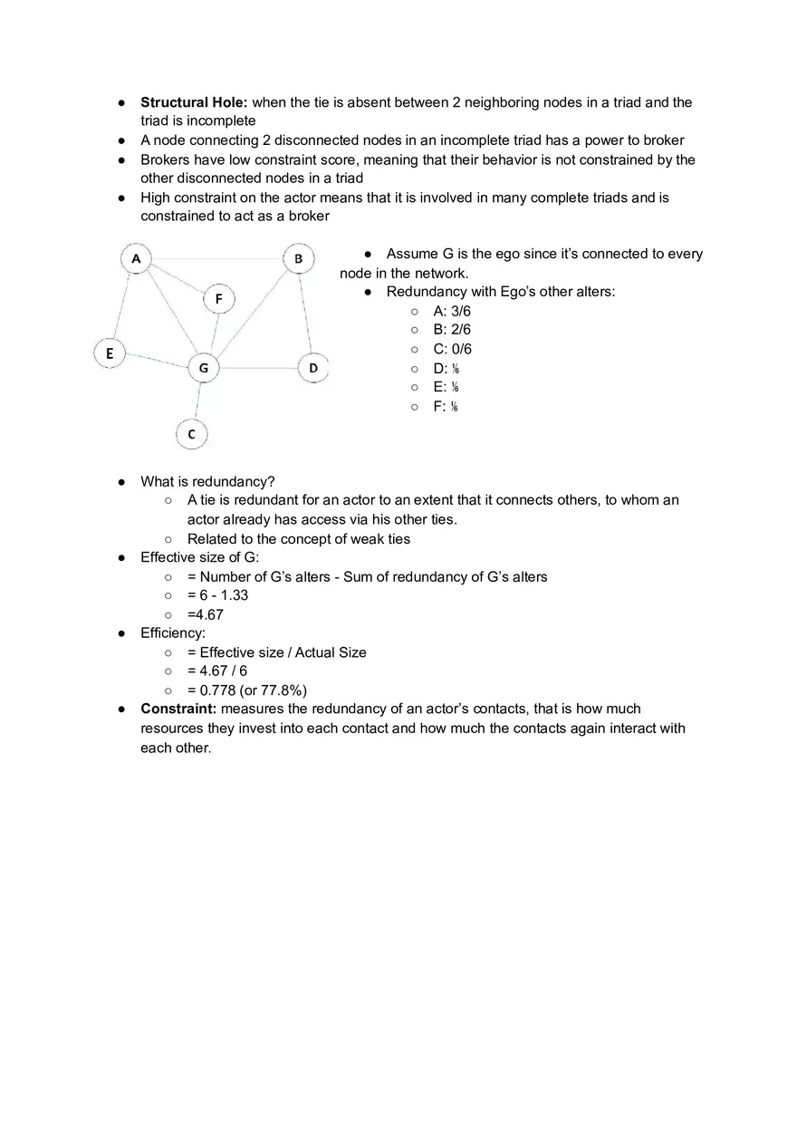 Social Network Analytics Review for Test 2 Part 1 - Page 10