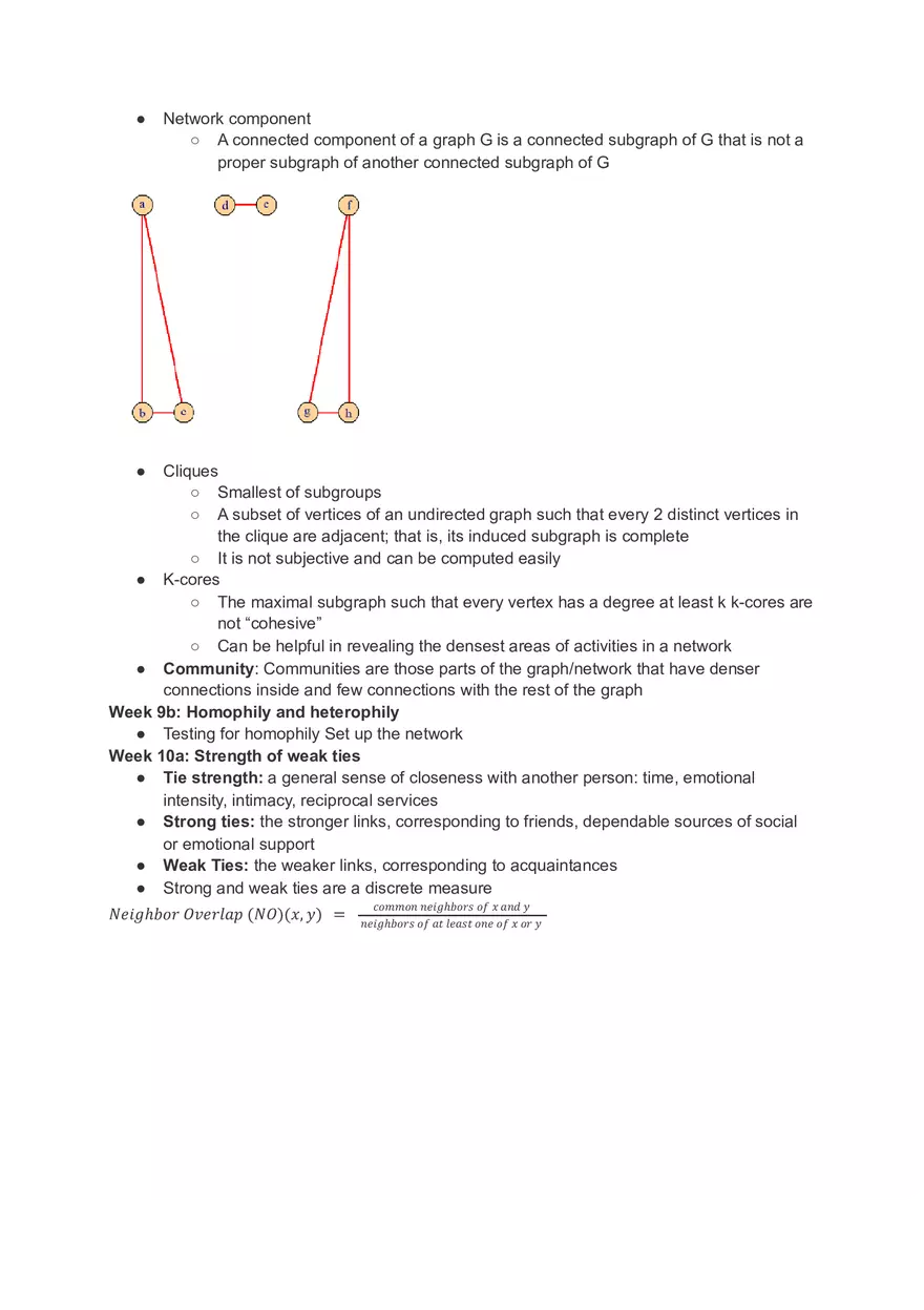 Social Network Analytics Review for Test 2 Part 1 - Page 3