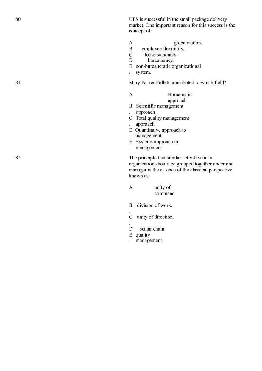 The Evolution of Management Thinking Questions Part 2 - Page 7