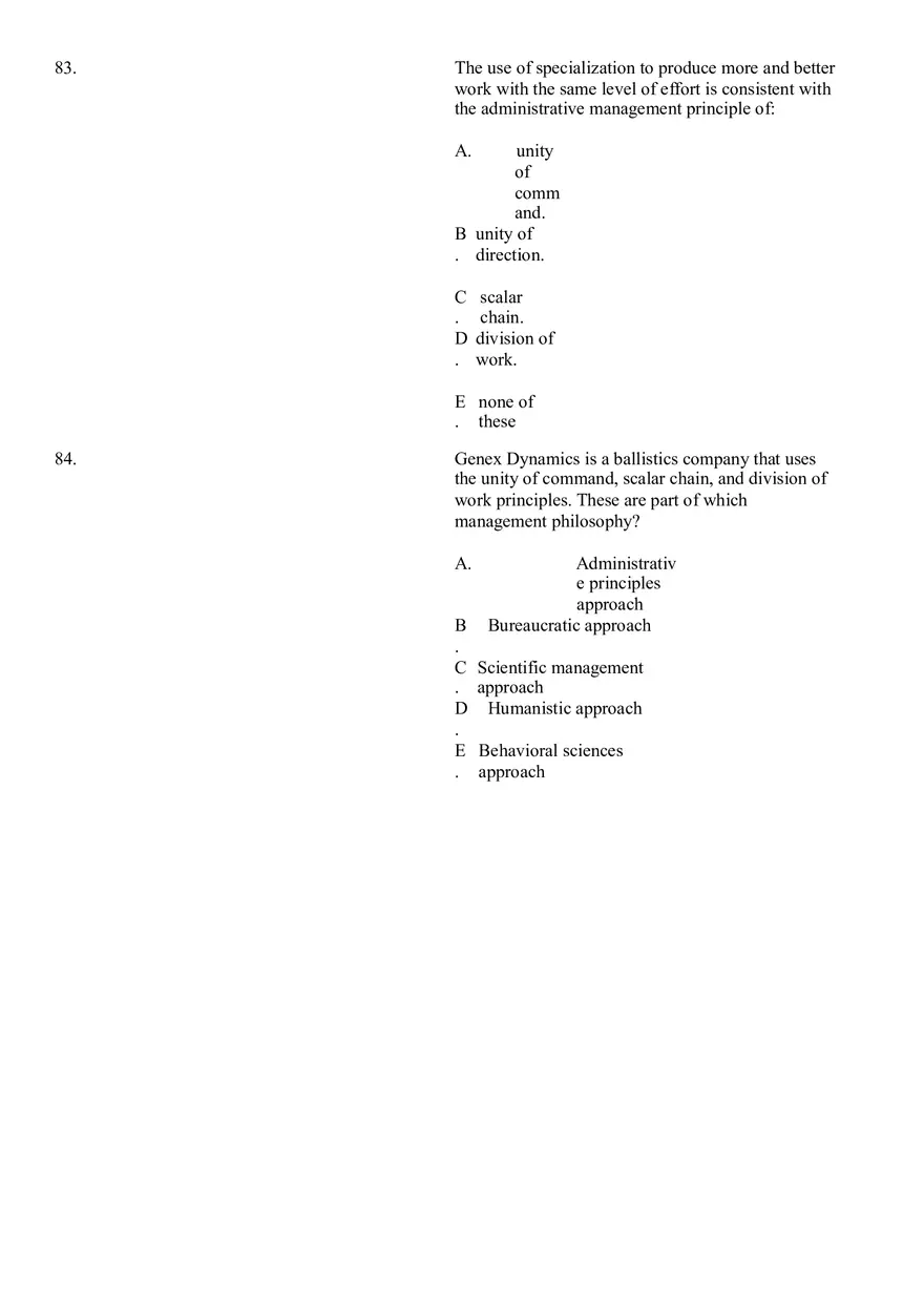 The Evolution of Management Thinking Questions Part 2 - Page 8