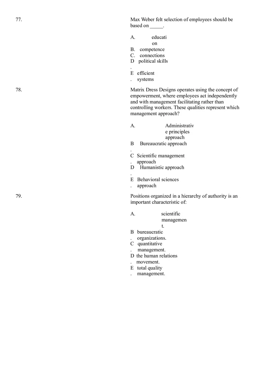 The Evolution of Management Thinking Questions Part 2 - Page 6