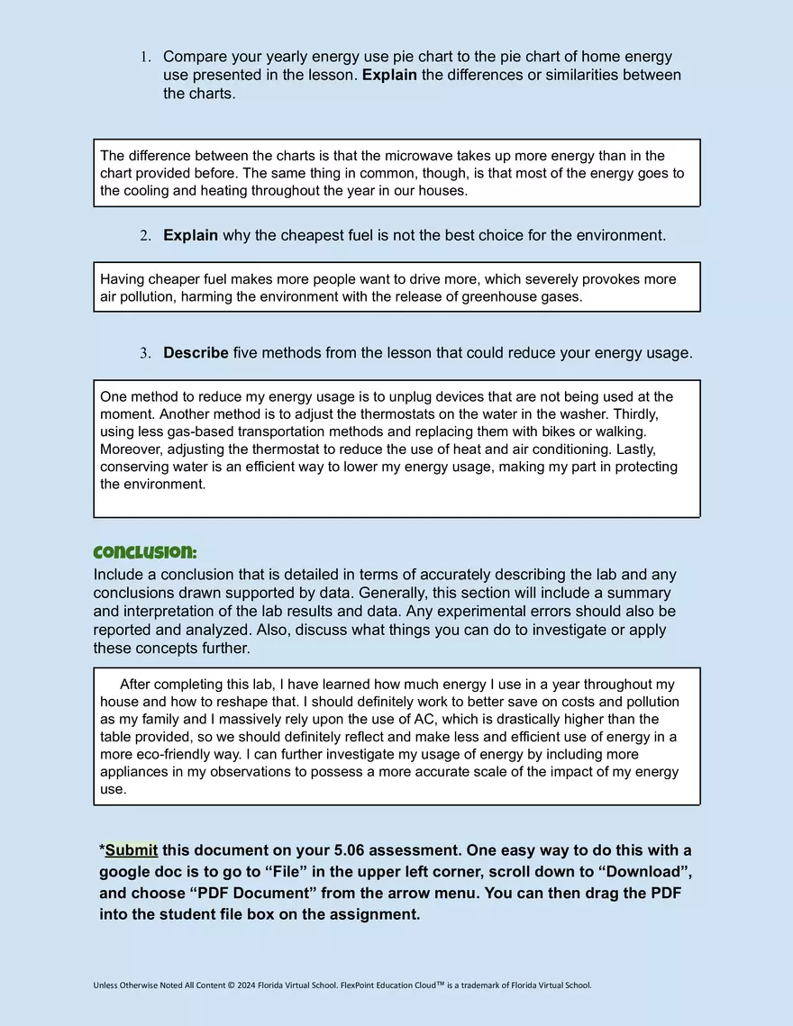 APES 5.06 Energy Conservation Worksheet - Page 6