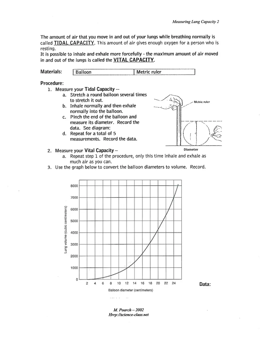 Measuring Lung Capacity 1 - Page 2