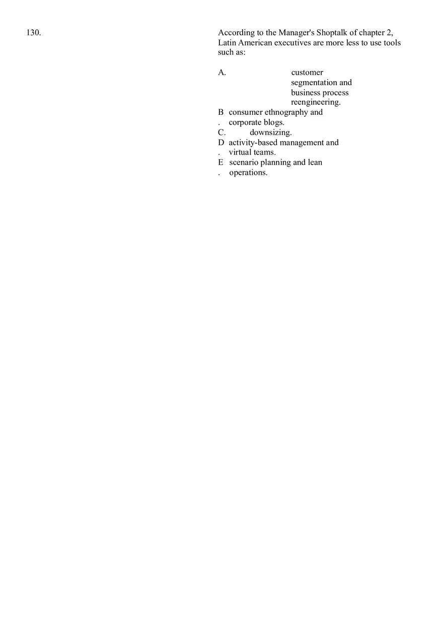 The Evolution of Management Thinking Questions Part 4 - Page 8