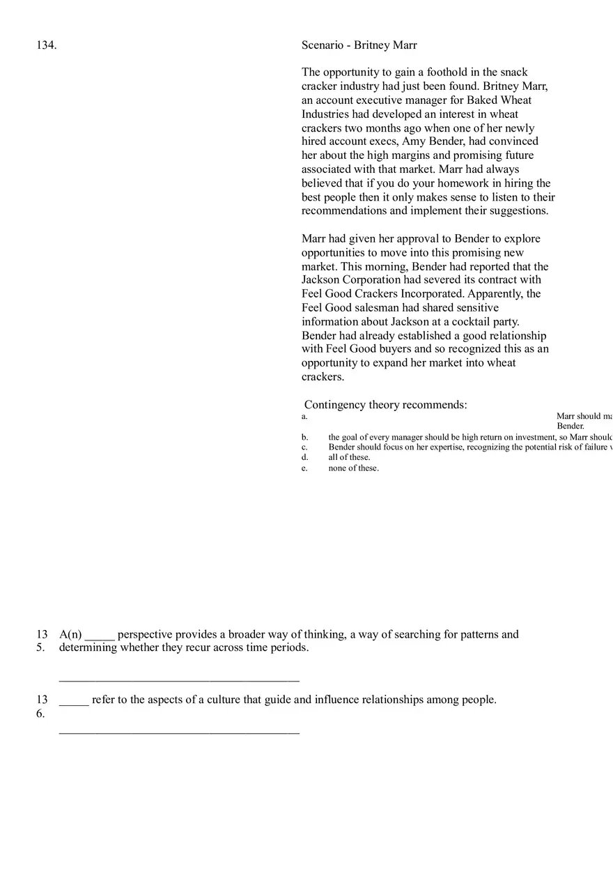 The Evolution of Management Thinking Questions Part 4 - Page 12