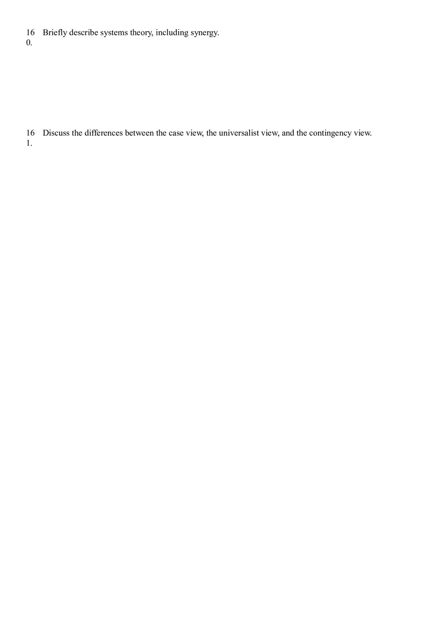 The Evolution of Management Thinking Questions Part 4 - Page 5