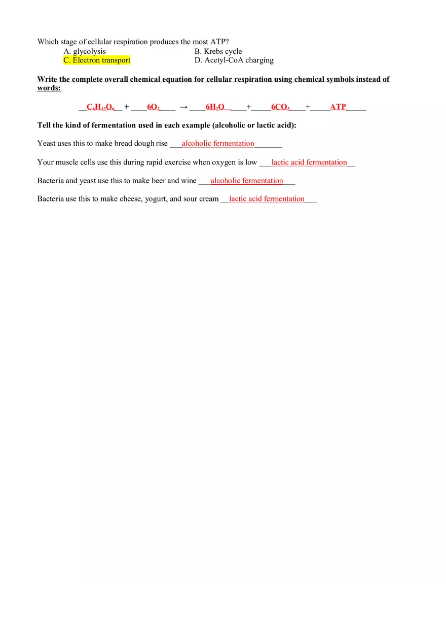 Biology Semester 1 Final Exam Study Guide Answer KeyTest Yourself - Page 9