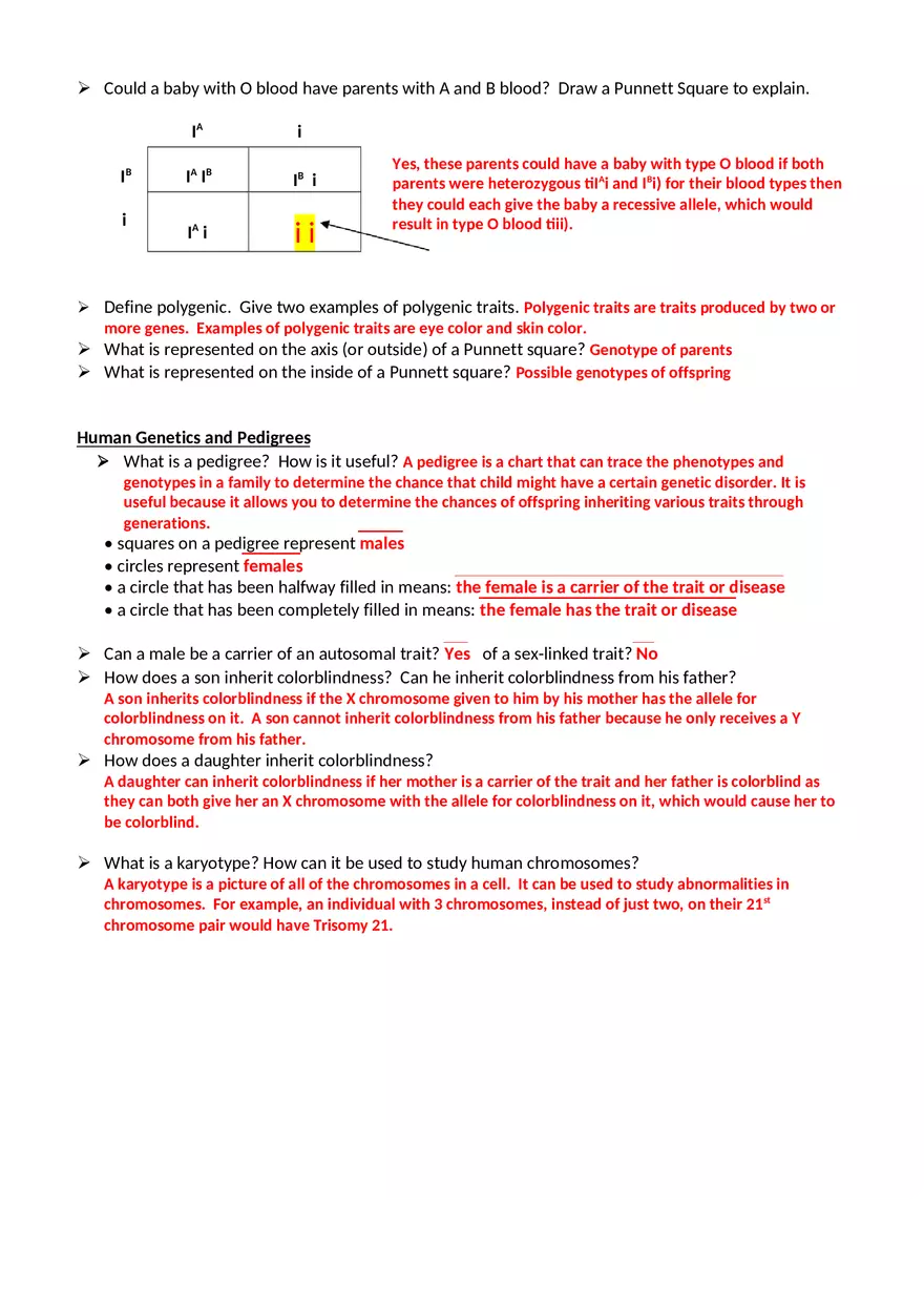 Biology Semester 1 Final Exam Study Guide Answer KeyTest Yourself - Page 4
