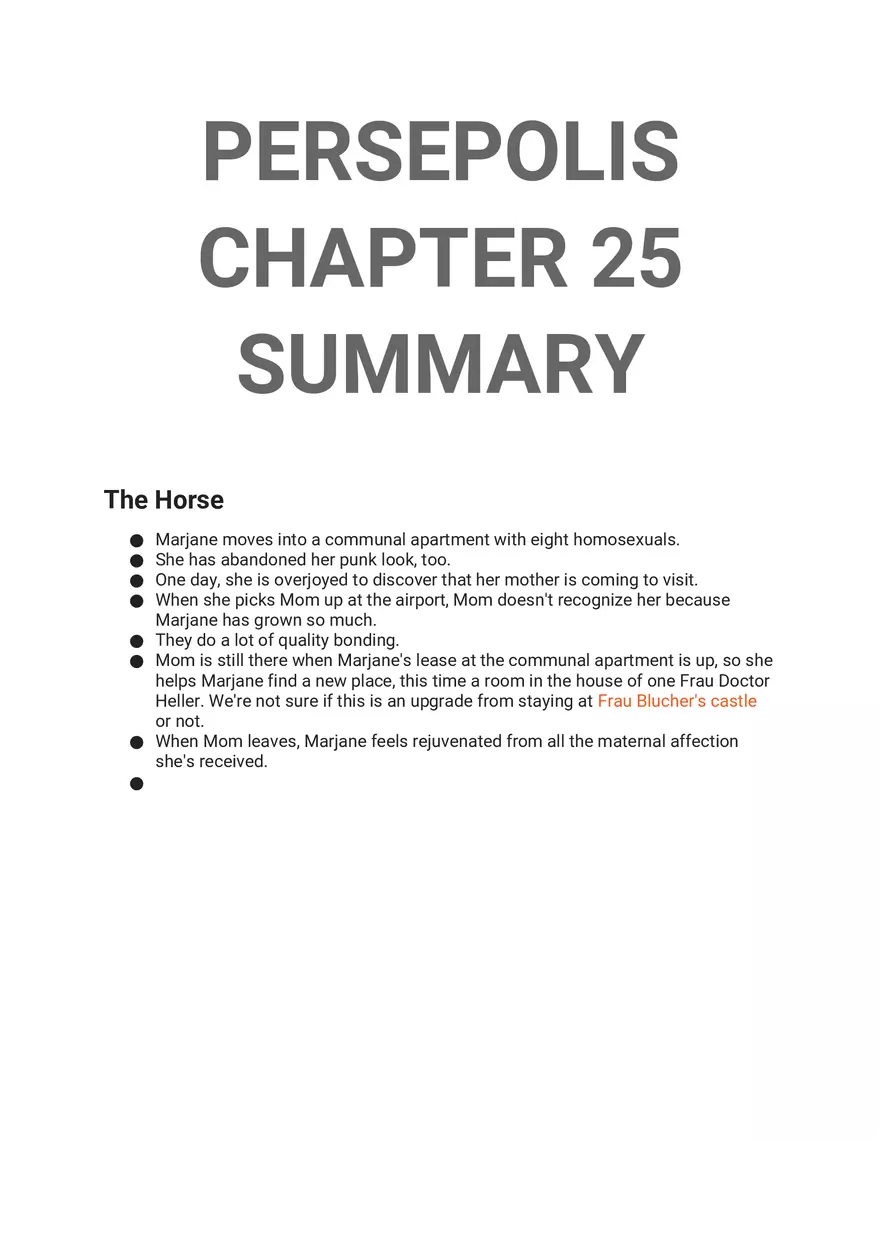 Persepolis Summary Part 3 - Page 2