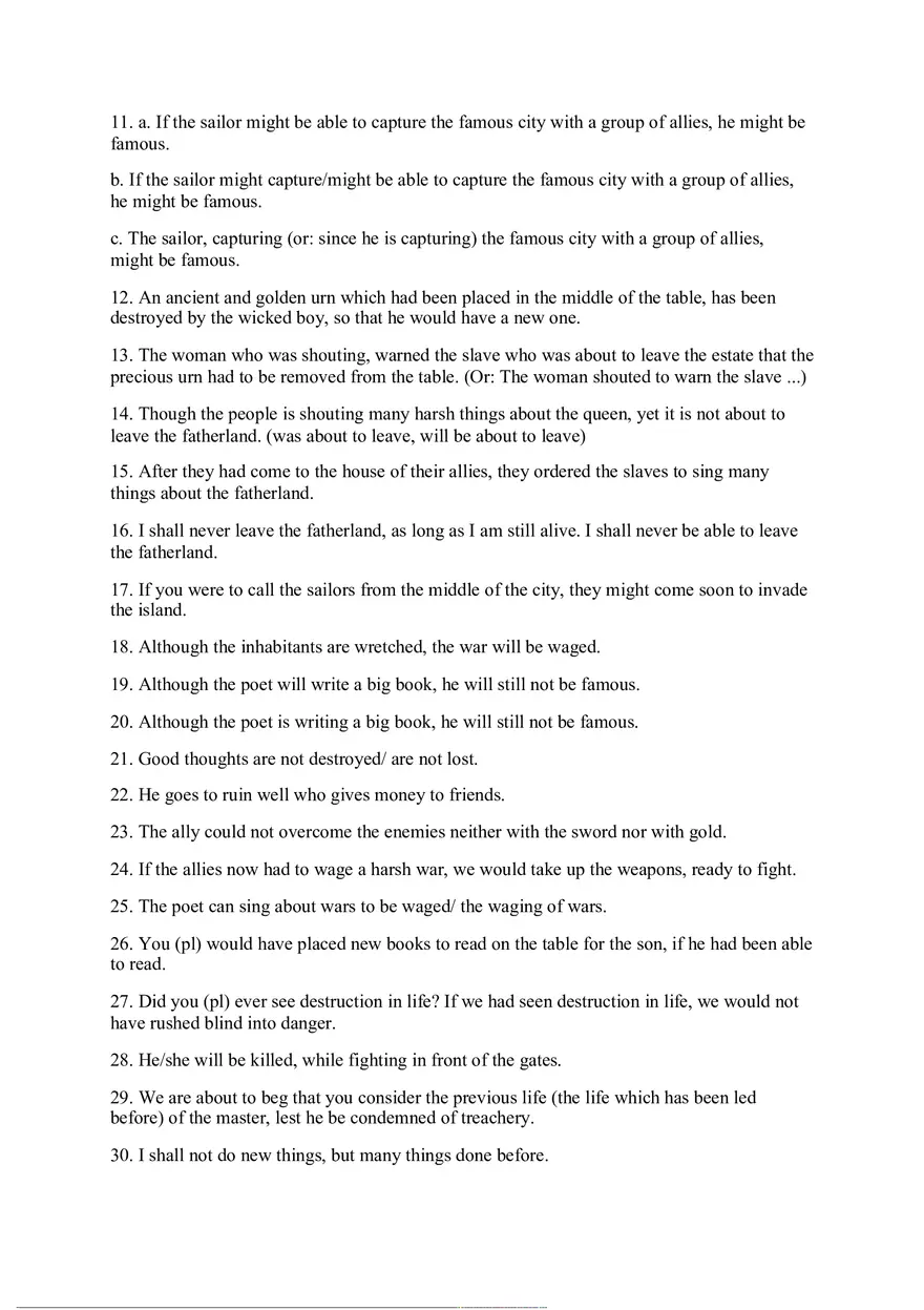 Answer Key for Latin. An Intensive Course Part 3 - Page 2