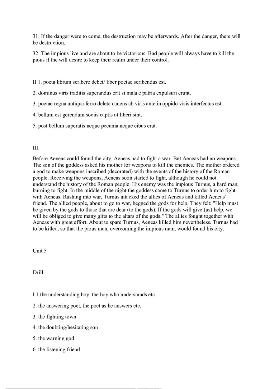 Answer Key for Latin. An Intensive Course Part 3 - Page 3