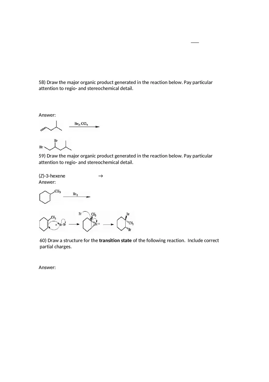 Reactions of Alkenes Part 3 - Page 7