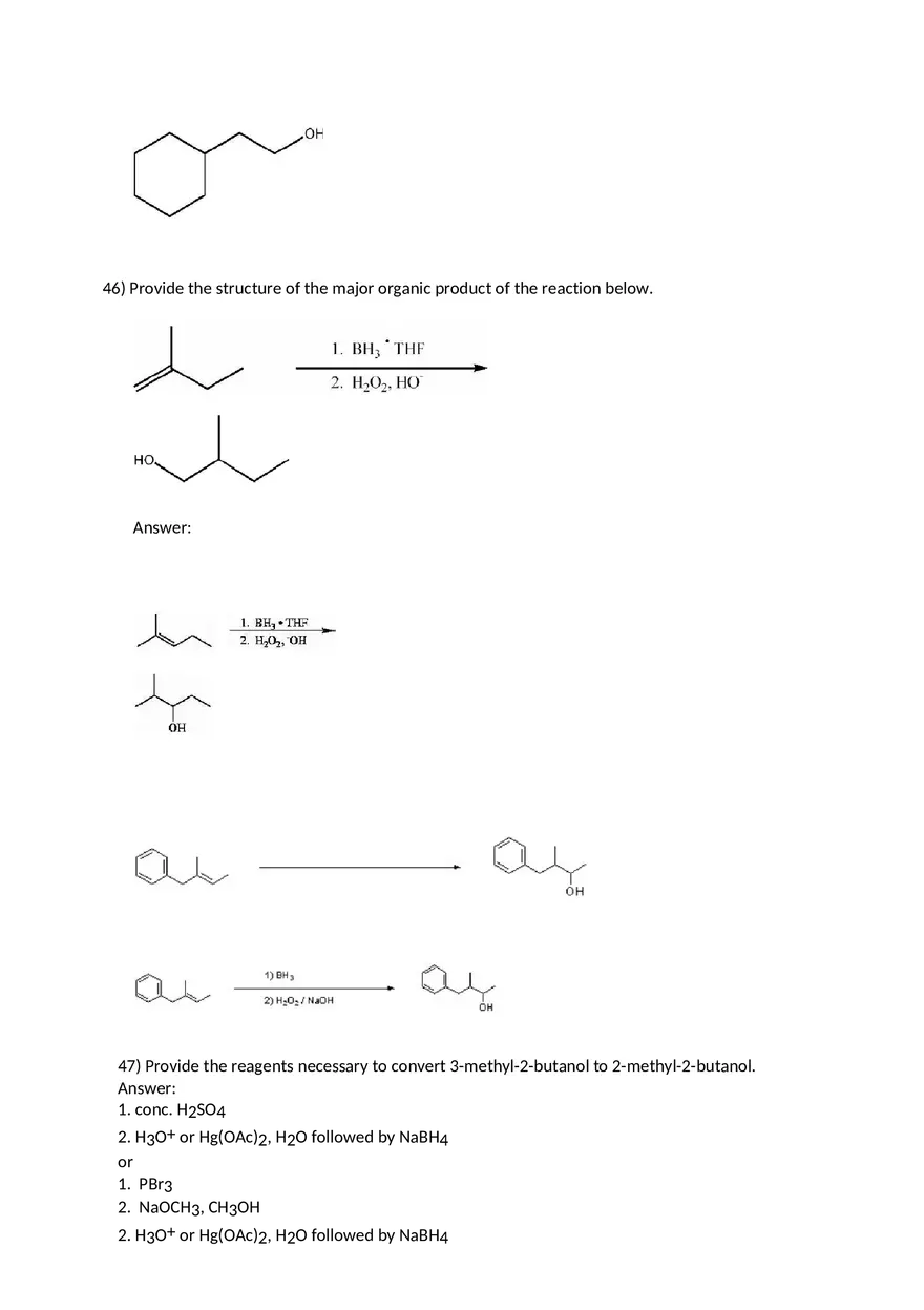 Reactions of Alkenes Part 3 - Page 1