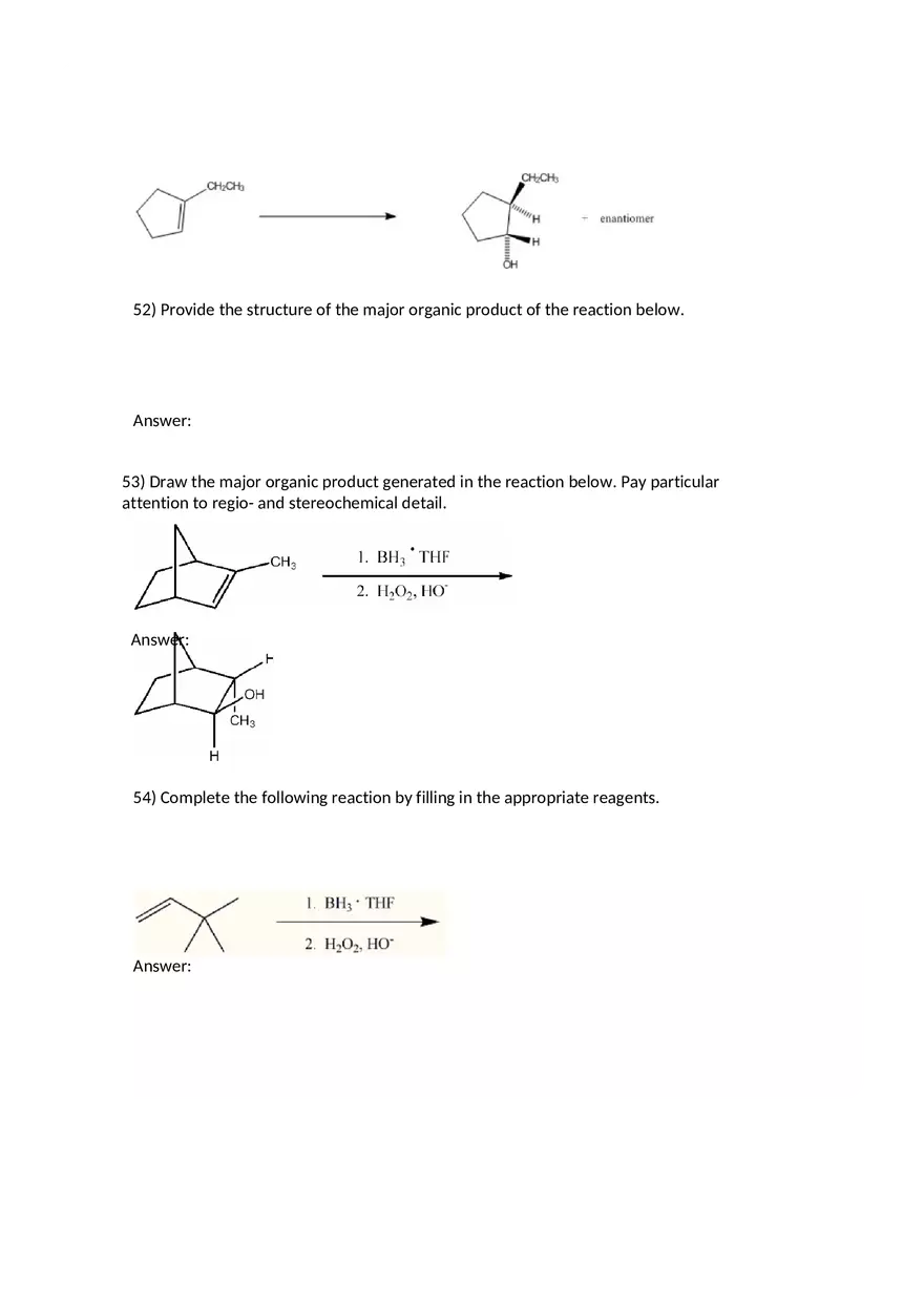 Reactions of Alkenes Part 3 - Page 4