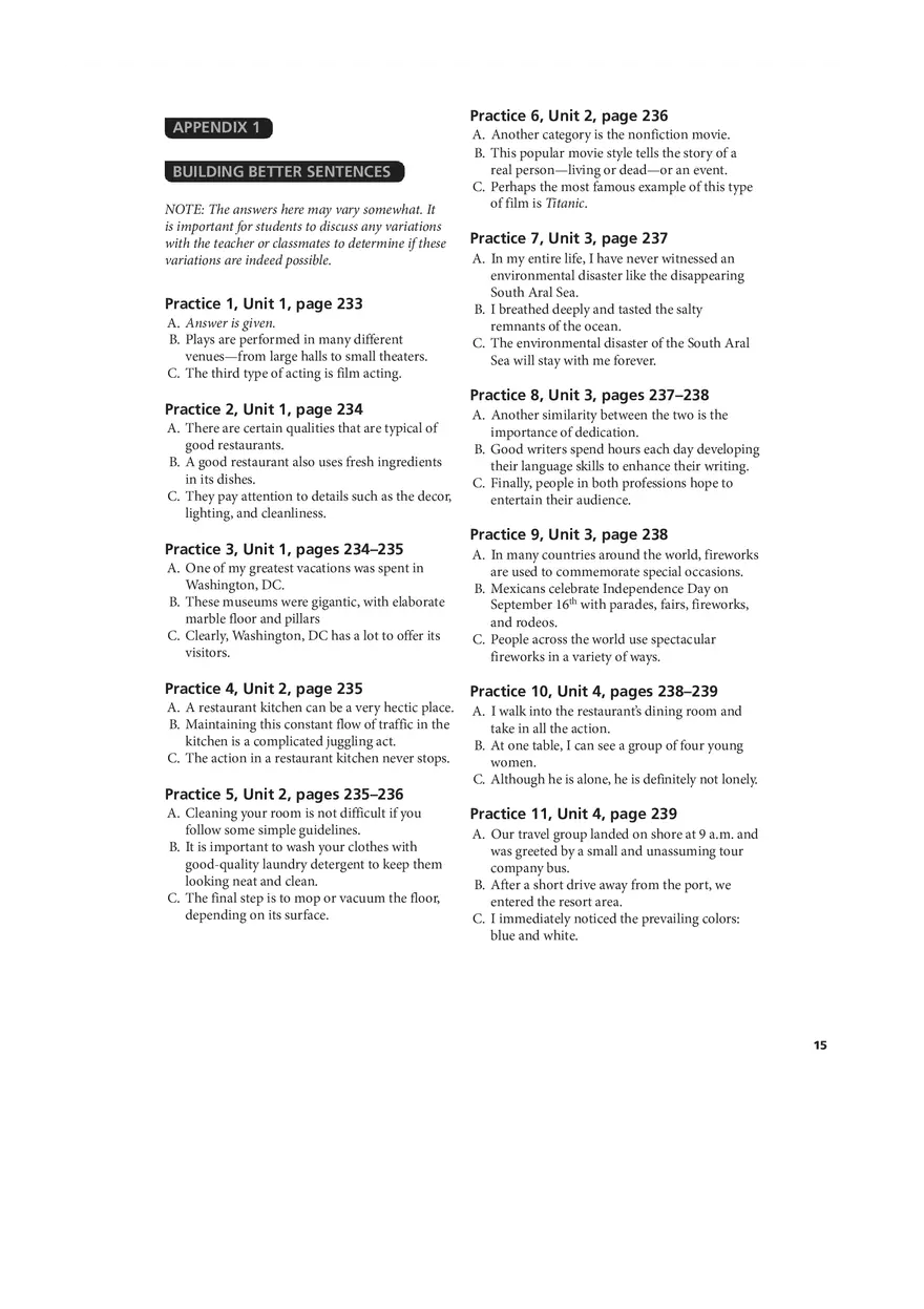 Great Writing Third Ed Answer Key - Page 7