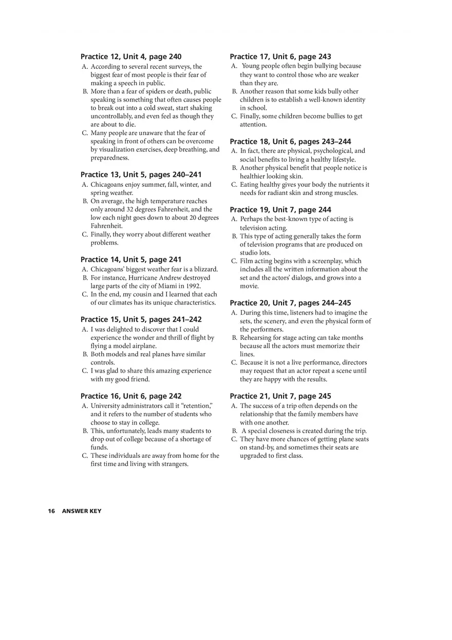 Great Writing Third Ed Answer Key - Page 8