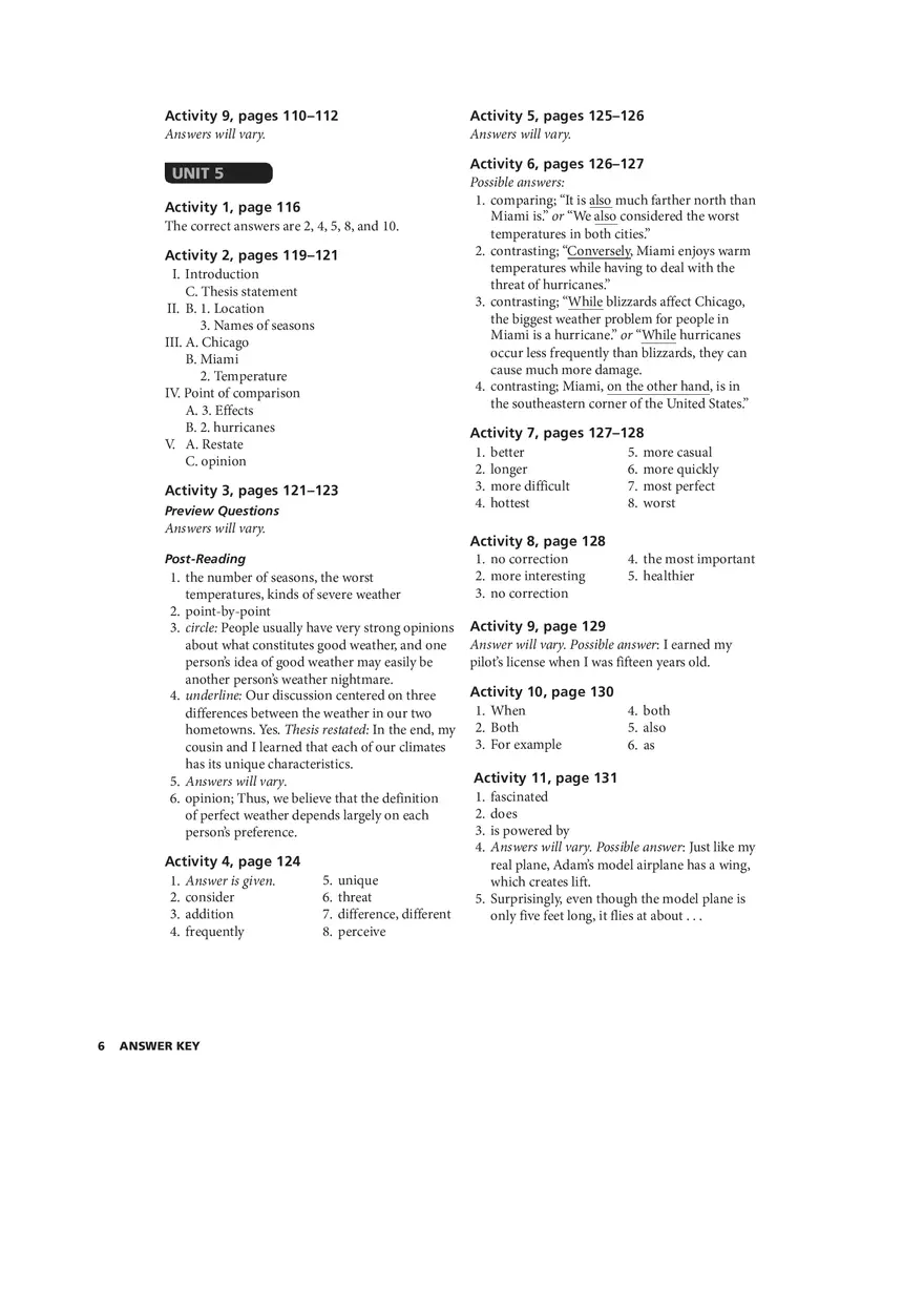 Great Writing Third Ed Answer Key - Page 12
