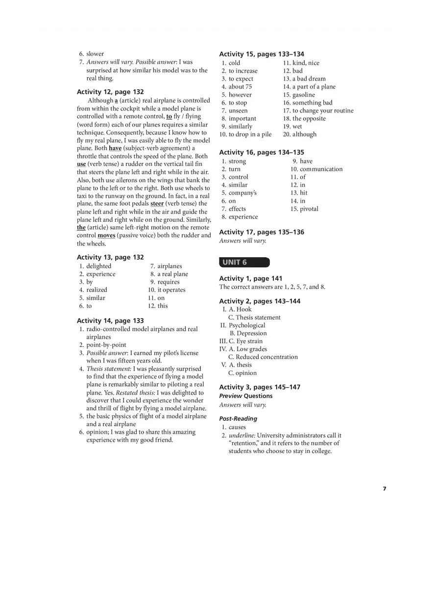 Great Writing Third Ed Answer Key - Page 13