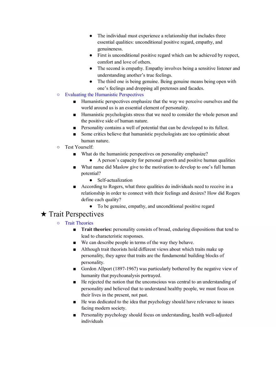 Personality Lecture Notes 12 - Page 7
