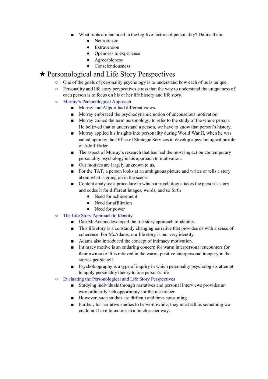 Personality Lecture Notes 12 - Page 10