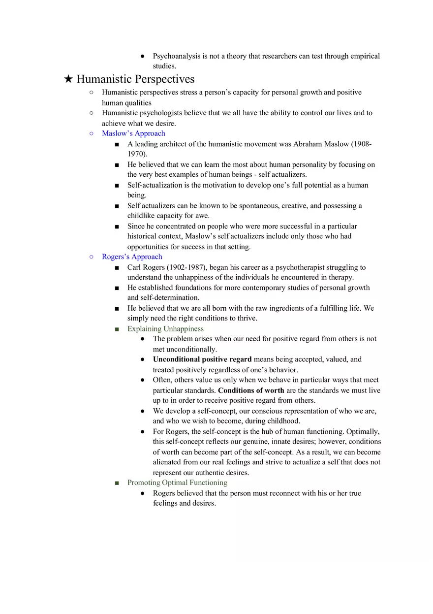 Personality Lecture Notes 12 - Page 6