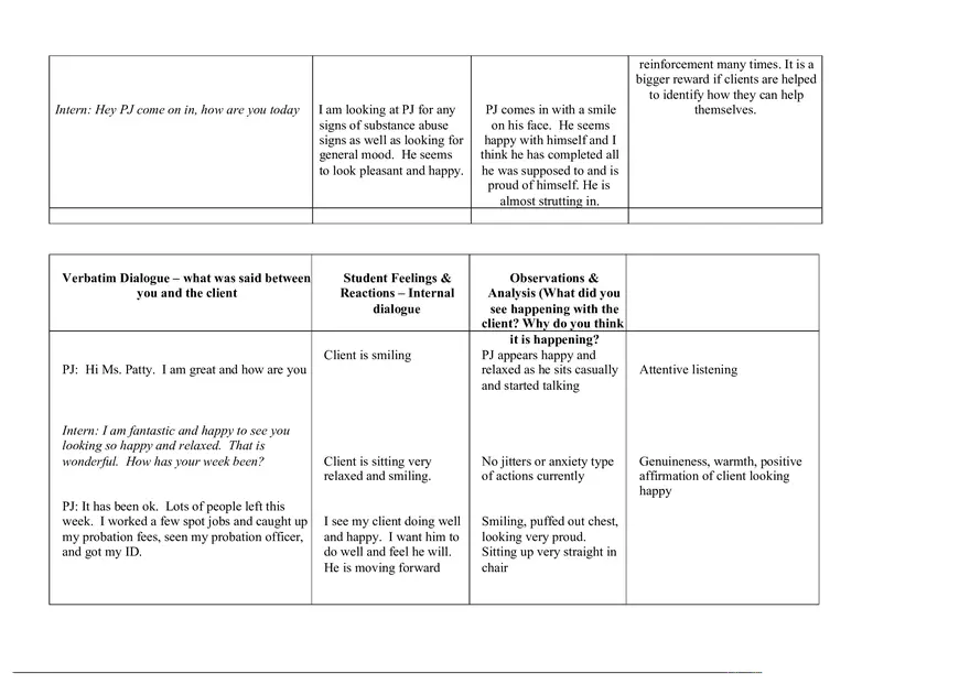 Field 4 - Process Recording - Page 2