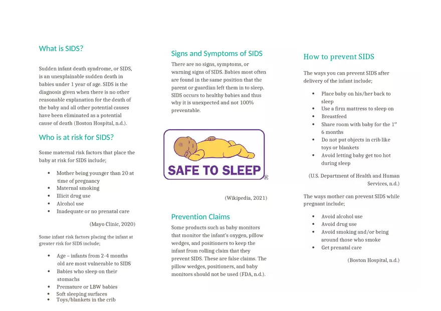 What is SIDS - Page 1