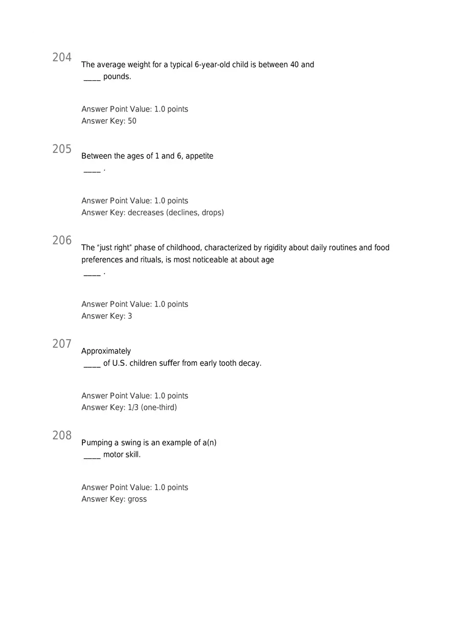 Early Childhood - Body and Mind Answers Part 7 - Page 8